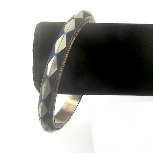 Lapis & Shell Bangle